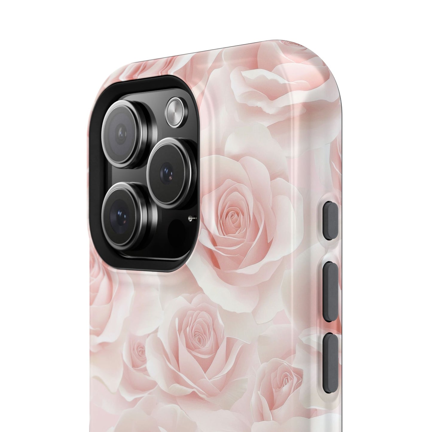 Floral Magnetic Tough Phone Case – Elegant Rose Design, MagSafe® Compatible, Durable & Protective