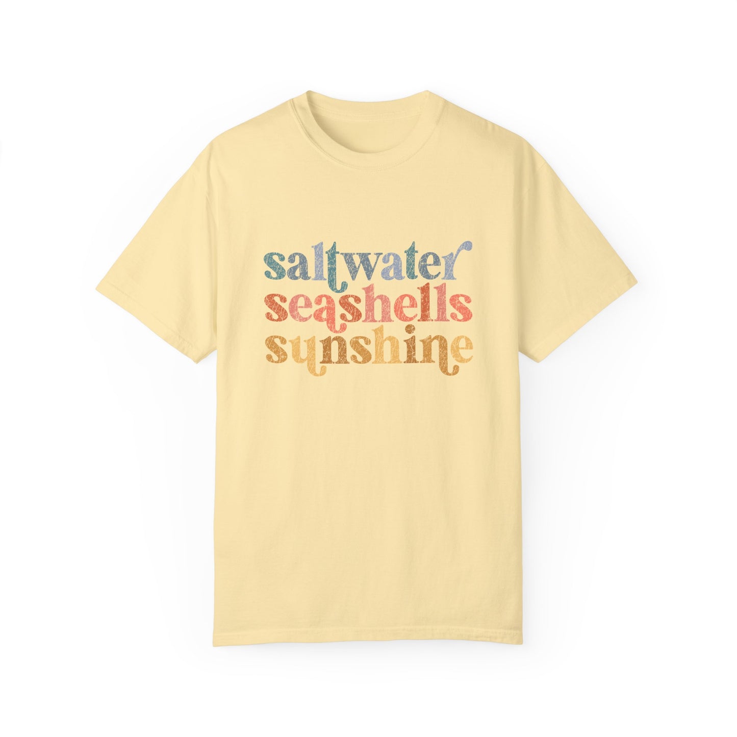 Saltwater Seashells Sunshine Comfort Colors Tee