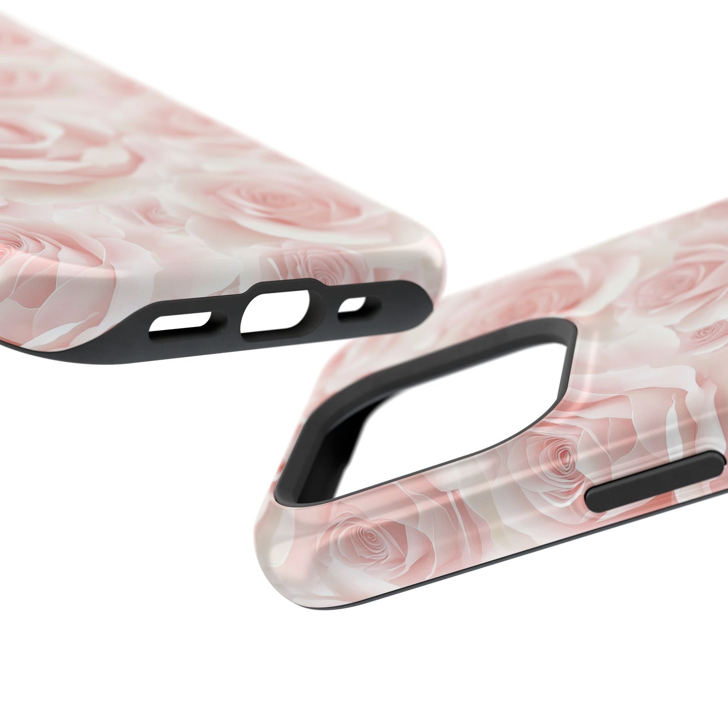 Floral Magnetic Tough Phone Case – Elegant Rose Design, MagSafe® Compatible, Durable & Protective