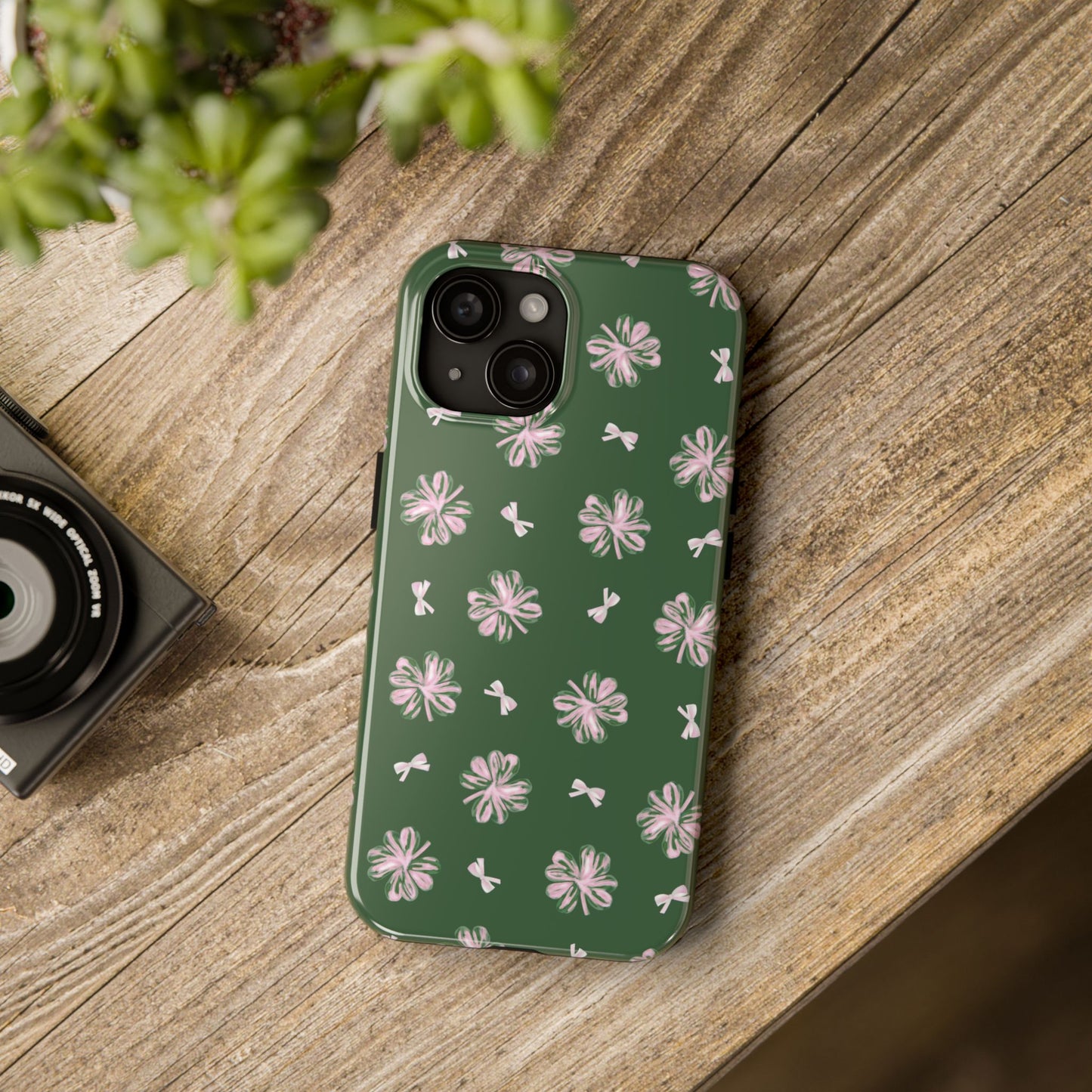 Shamrock Pink Bows Tough Phone Case