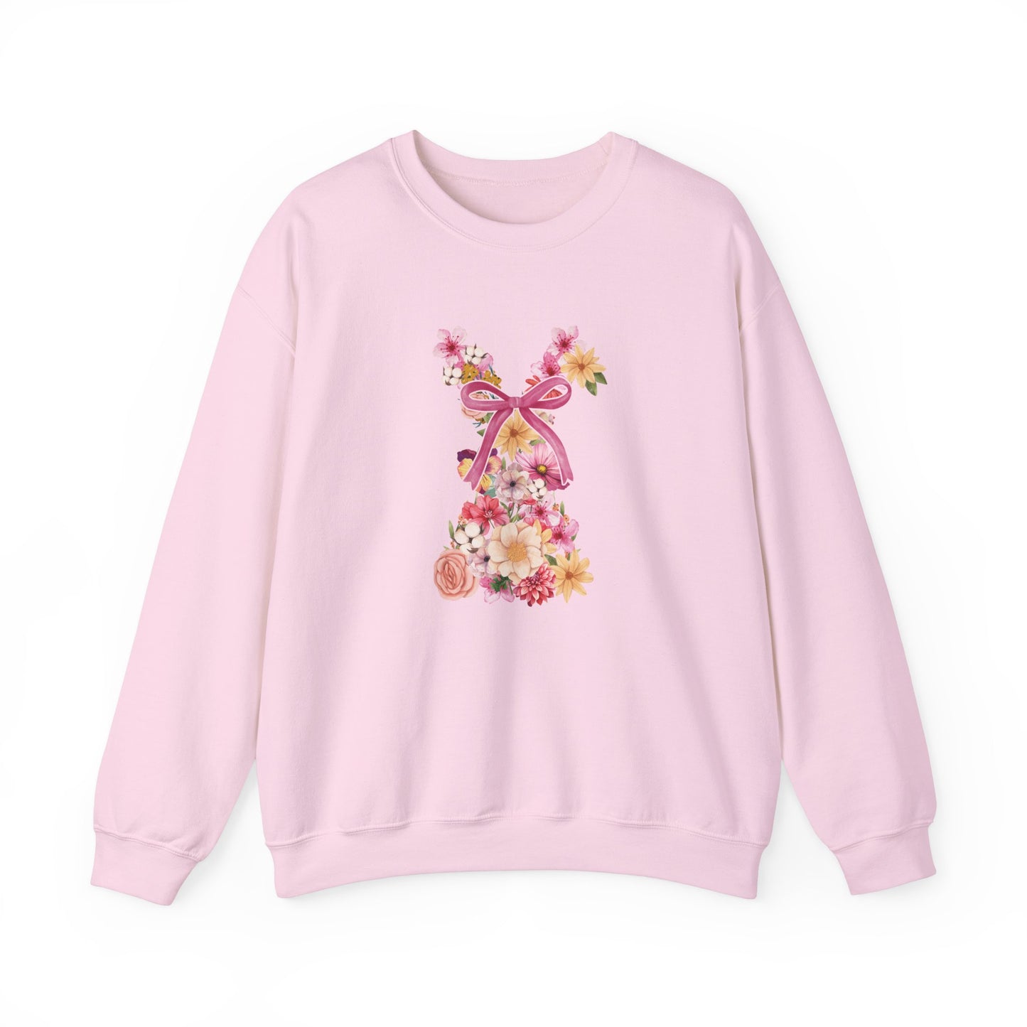 Floral Bow Bunny Sweatshirt