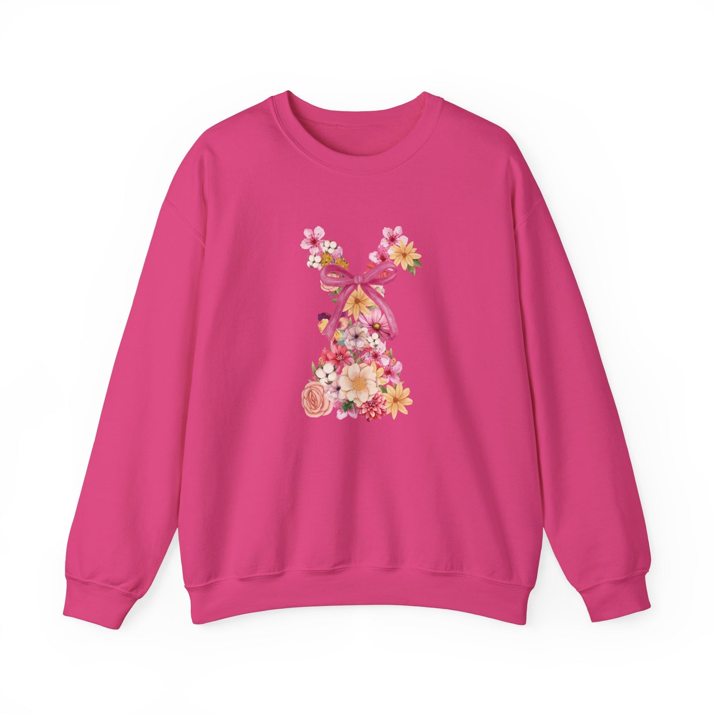 Floral Bow Bunny Sweatshirt