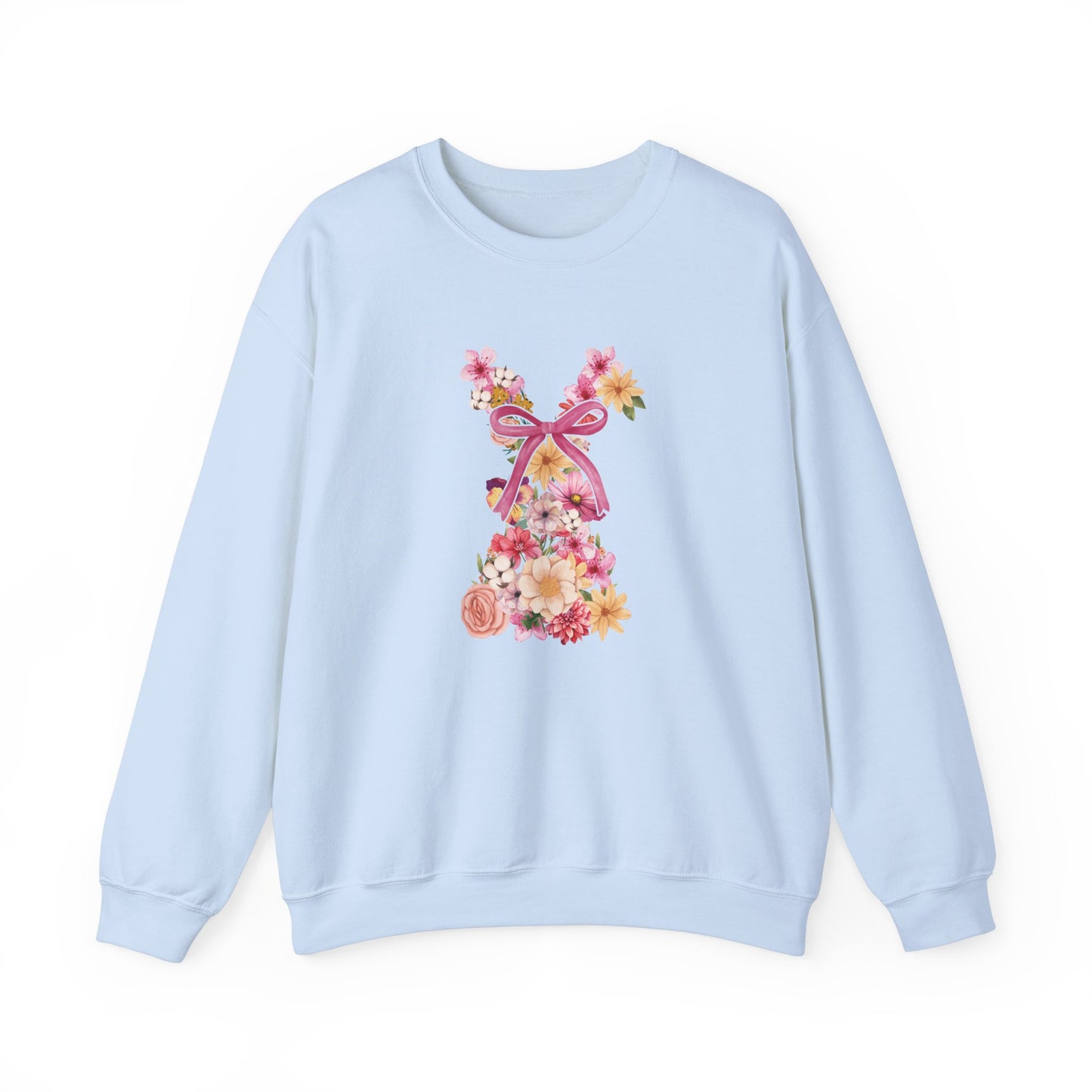Floral Bow Bunny Sweatshirt