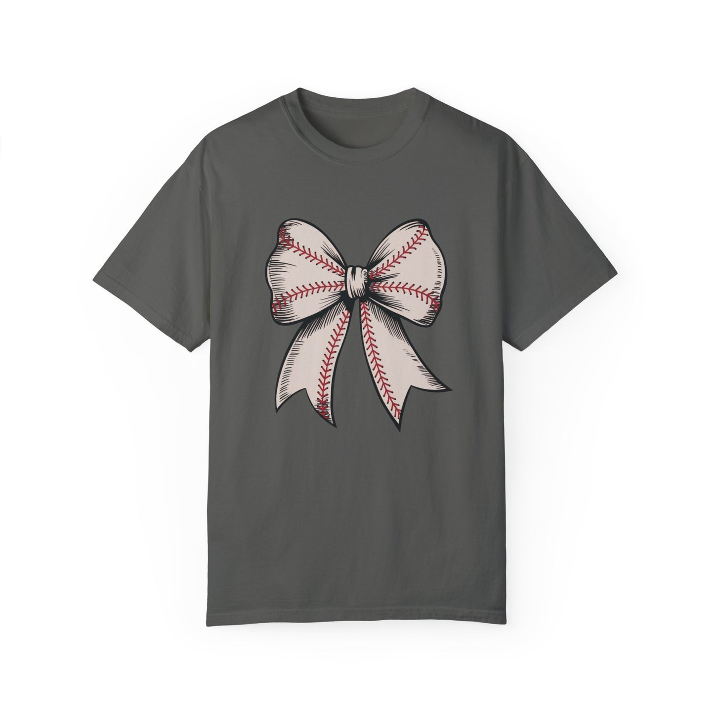 Baseball Bow Comfort Colors Shirt
