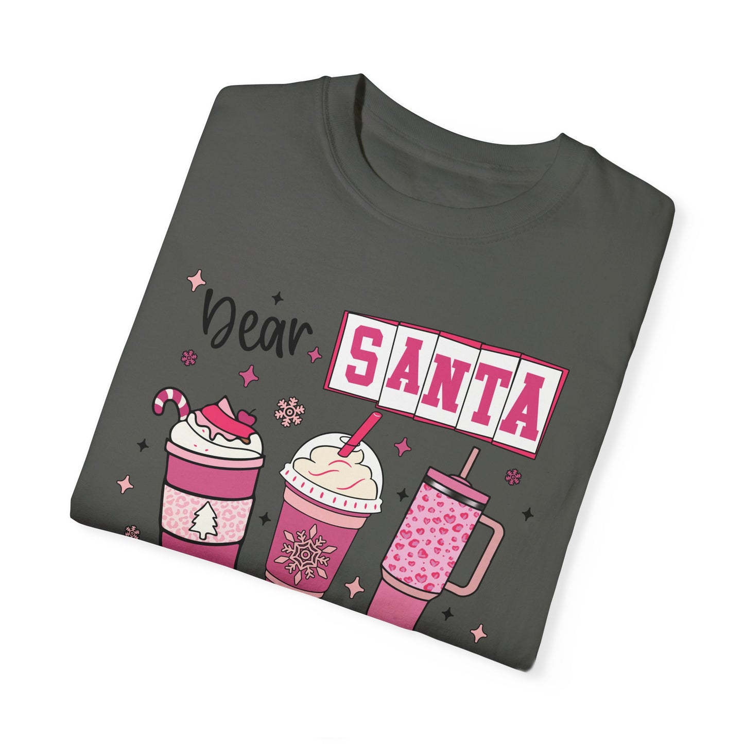 Dear Santa Just Bring Coffee Christmas Shirt - Funny Coffee Lover Holiday Tee