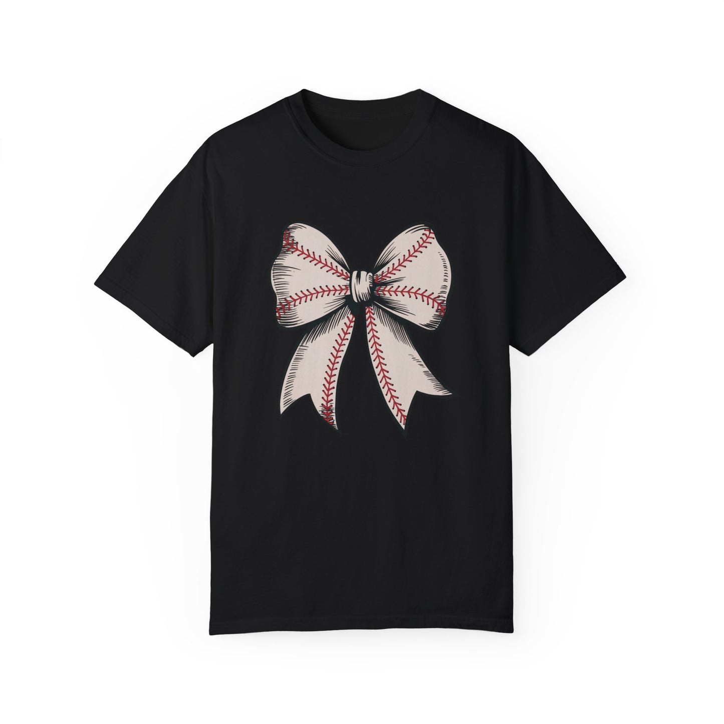 Baseball Bow Comfort Colors Shirt