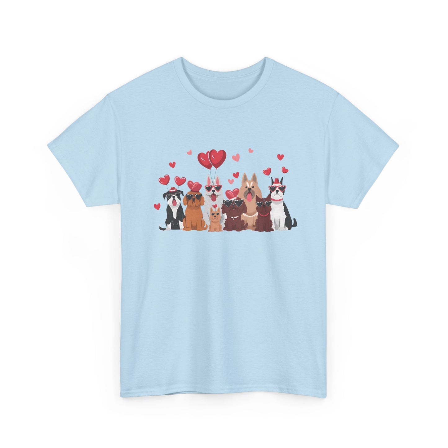 Valentine's Day Dogs Gildan T-Shirt, Cute Dog Lover Tee