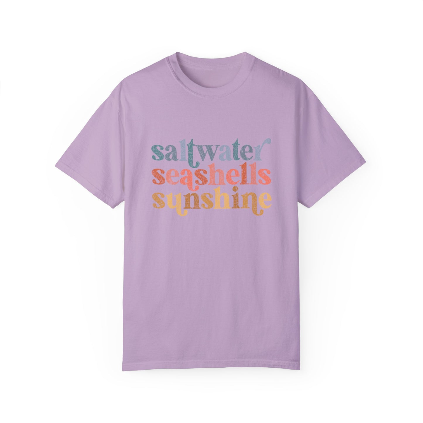 Saltwater Seashells Sunshine Comfort Colors Tee