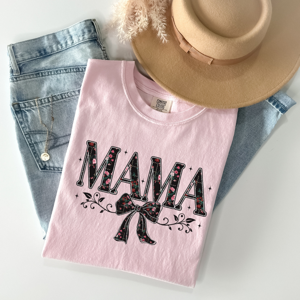 Mama Bow Comfort Colors T-Shirt