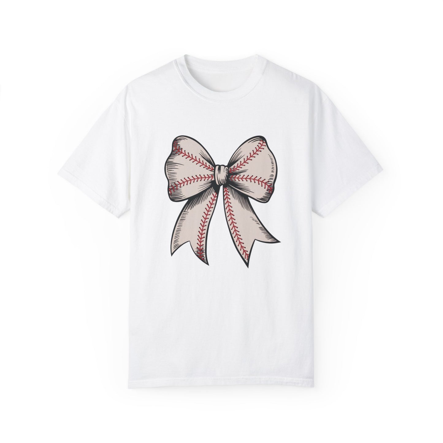 Baseball Bow Comfort Colors Shirt