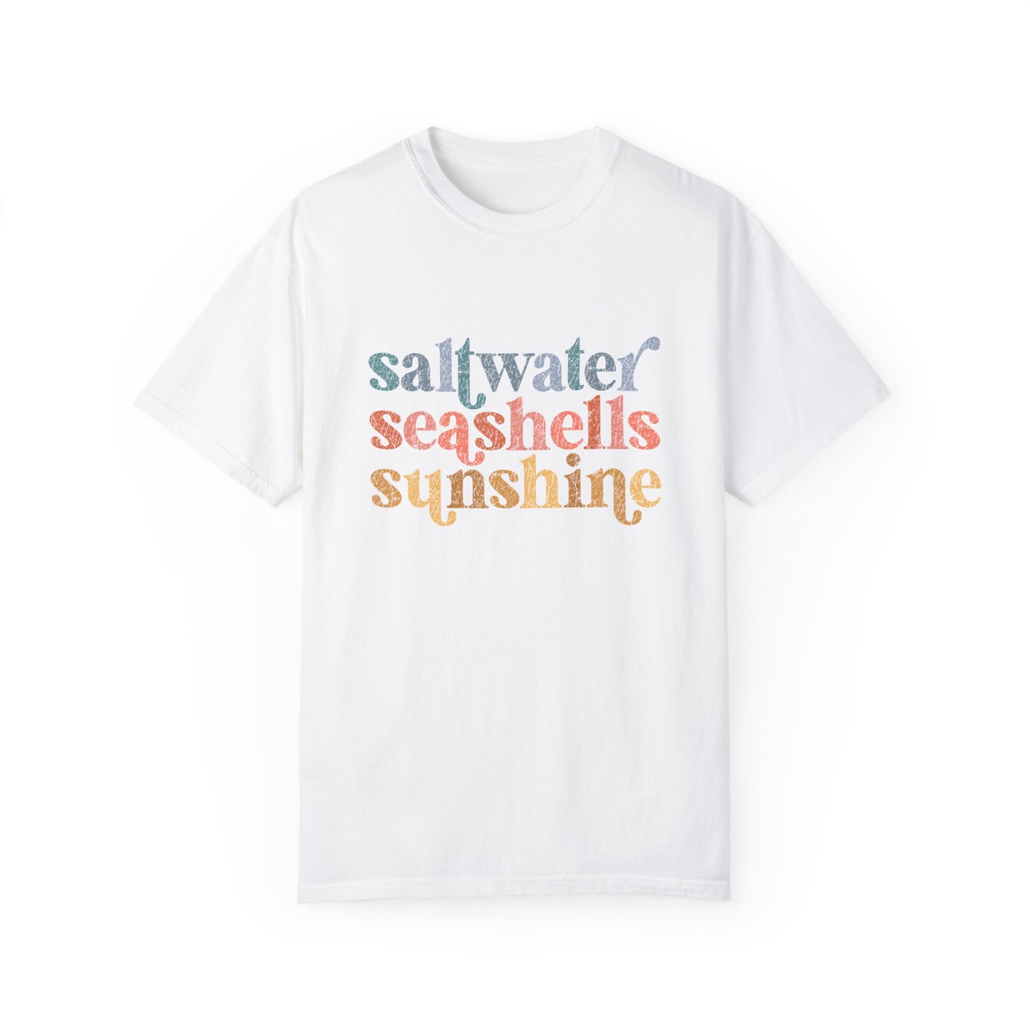 Saltwater Seashells Sunshine Comfort Colors Tee