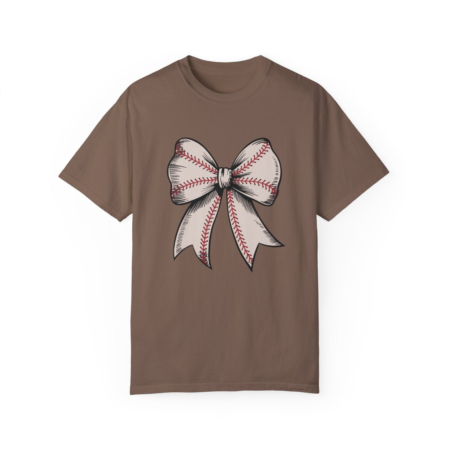 Baseball Bow Comfort Colors Shirt