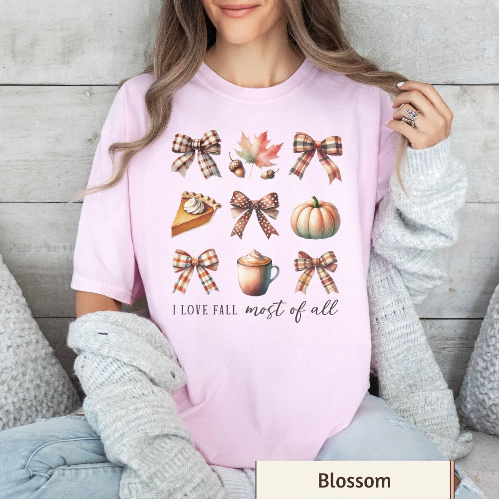 Women's T-Shirt - "I Love Fall Most of All" - Autumn Collection