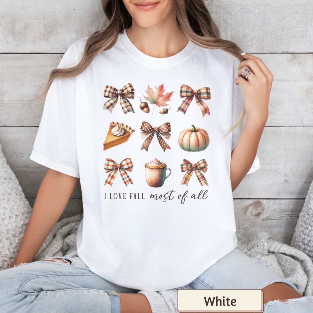 Women's T-Shirt - "I Love Fall Most of All" - Autumn Collection