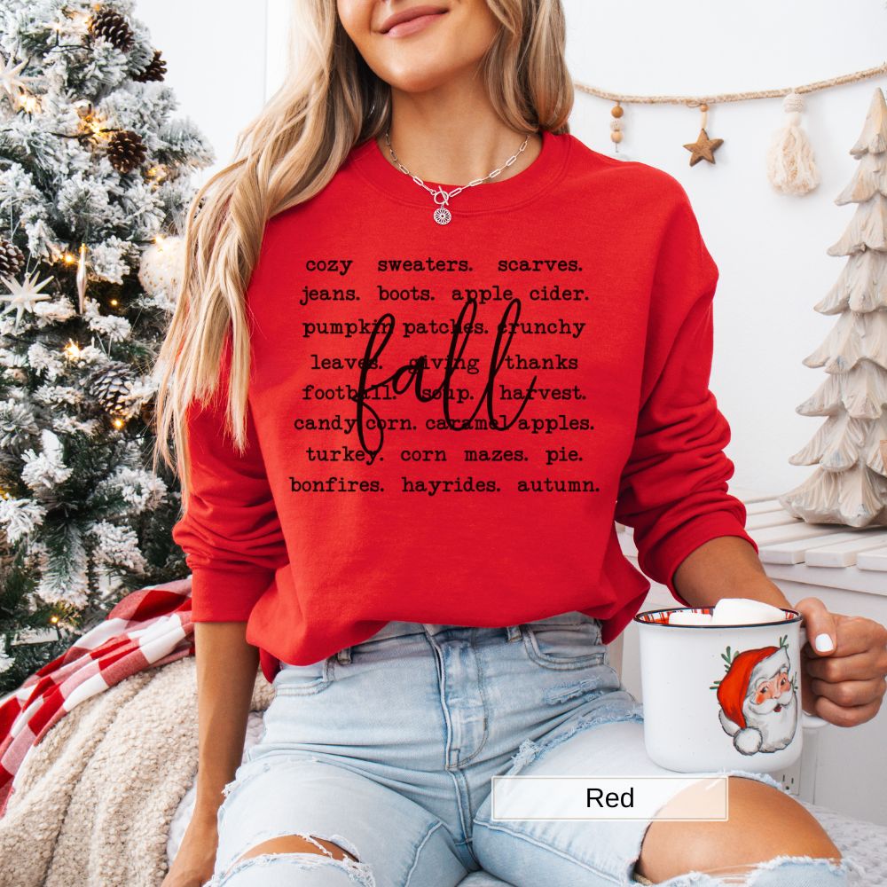 Fall Vibes Womens Sweatshirt Cozy Sweaters