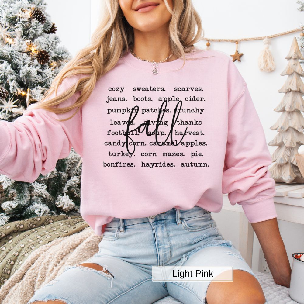 Fall Vibes Womens Sweatshirt Cozy Sweaters