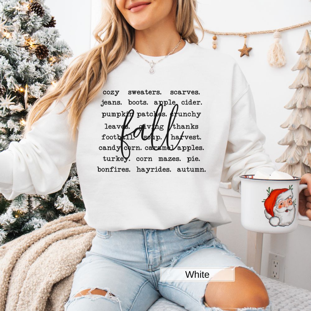 Fall Vibes Womens Sweatshirt Cozy Sweaters