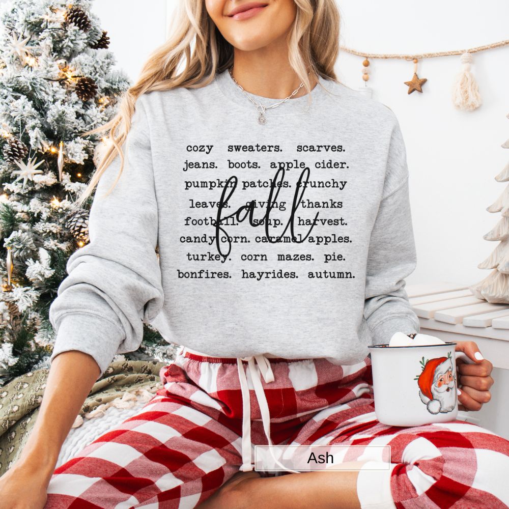 Fall Vibes Womens Sweatshirt Cozy Sweaters