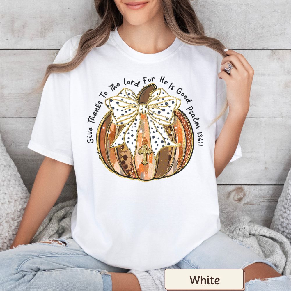 Give Thanks to the Lord for He is Good Women's Comfort Colors T-Shirt
