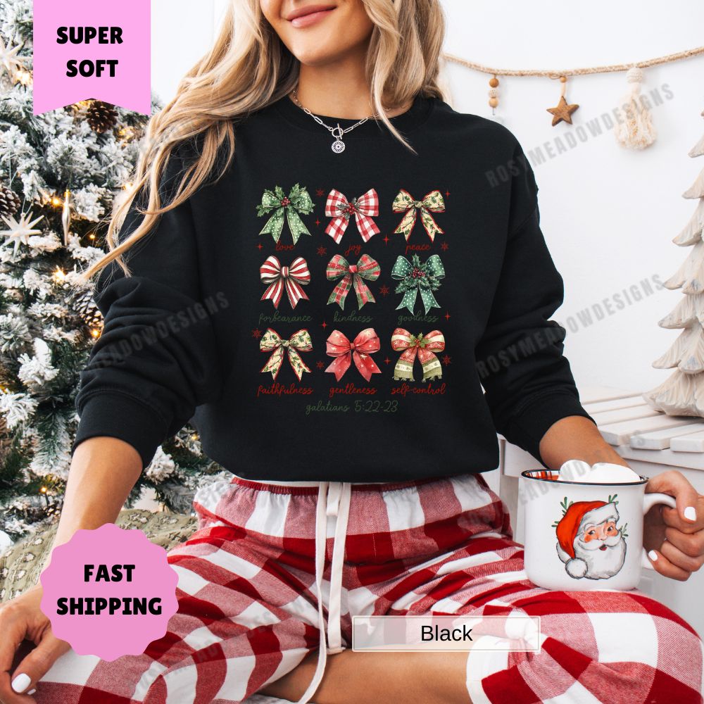 Christmas Bows Colette Galatians Women's Pullover Sweatshirt