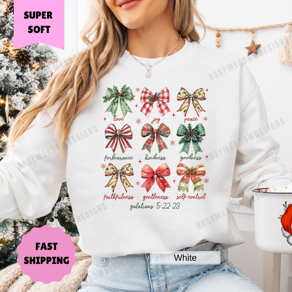 Christmas Bows Colette Galatians Women's Pullover Sweatshirt