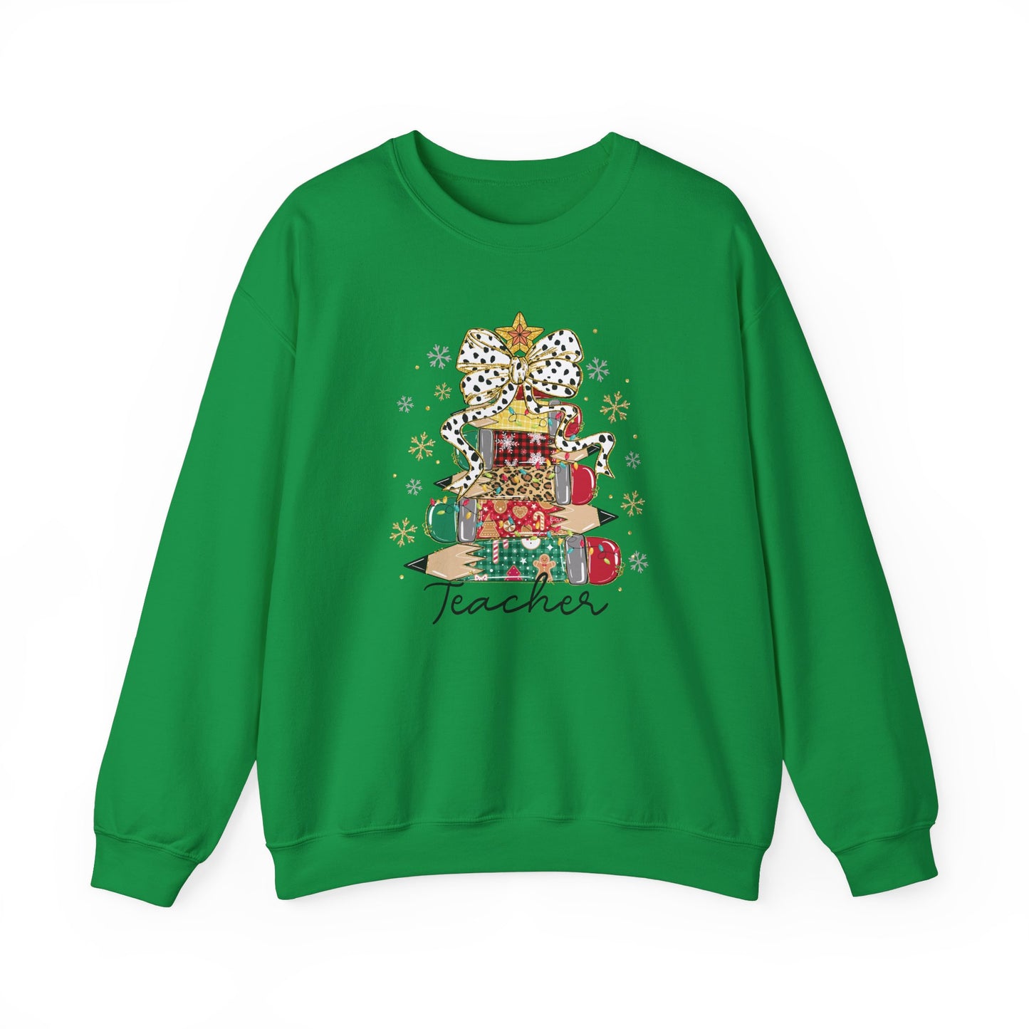 Teacher Pencil Tree Christmas Sweatshirt Holiday Gift for Teachers
