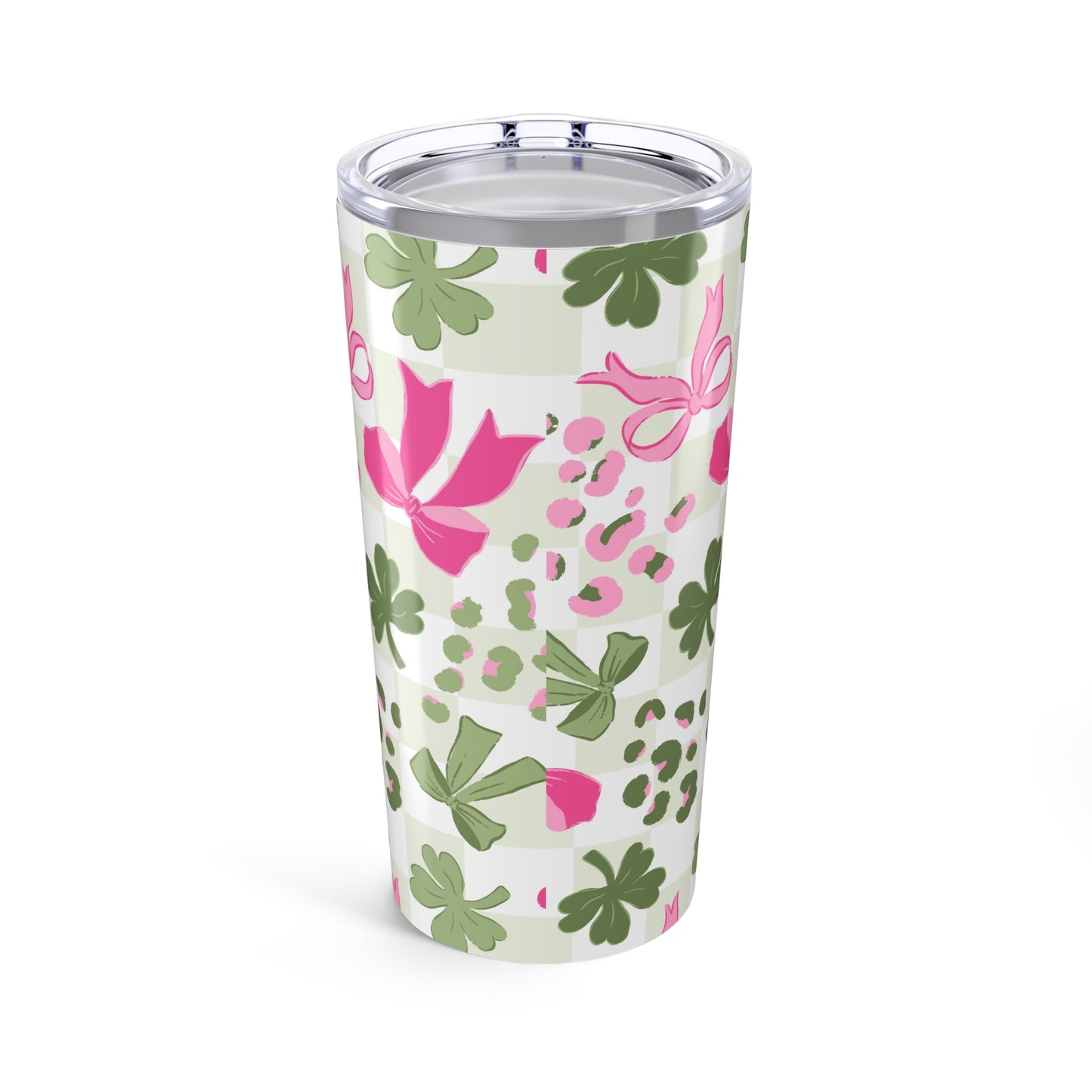 Lucky Charm Tumbler 20oz - St. Patrick's Day Floral Design