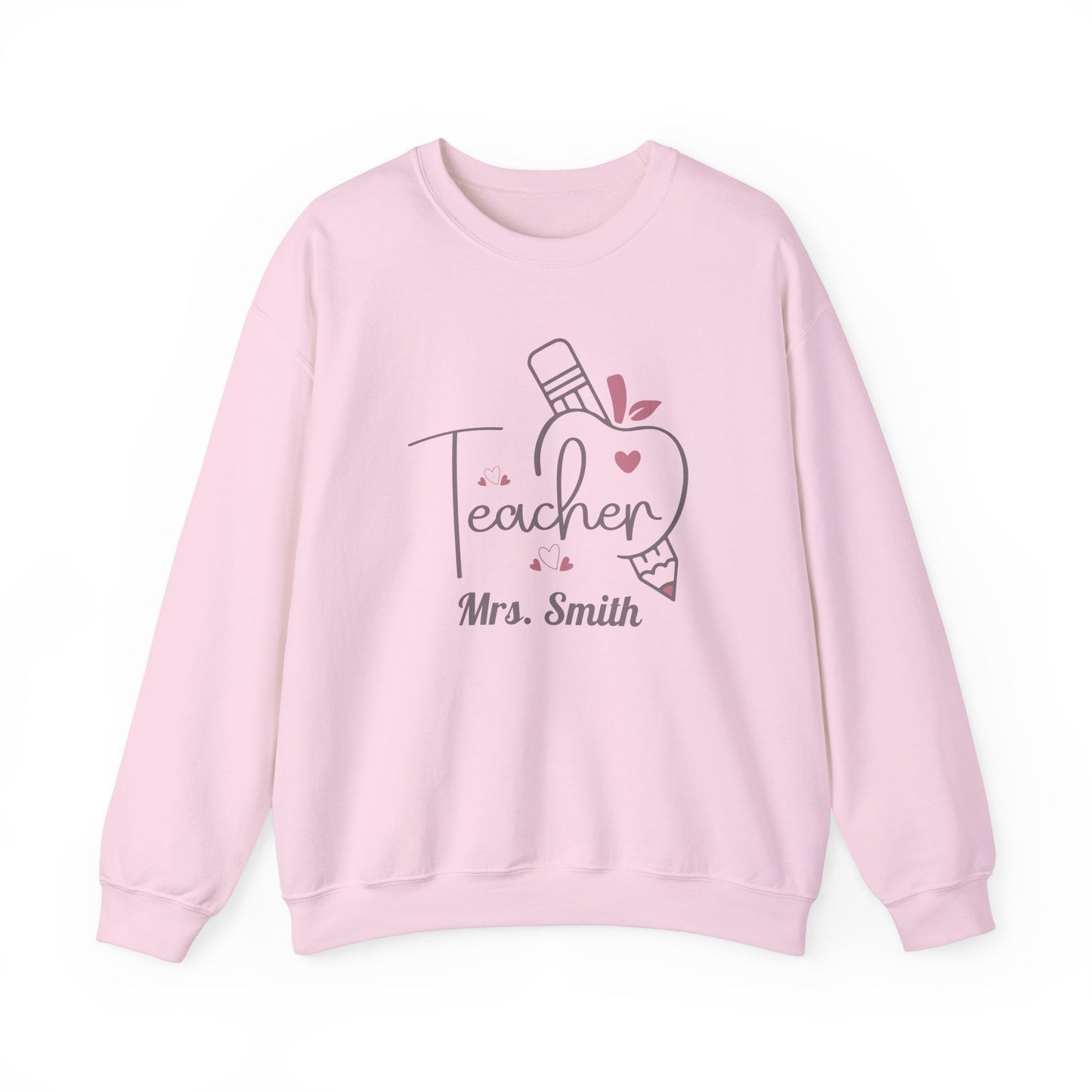 Teacher Appreciation Sweatshirt – Personalized Gift for Educators, Cozy Valentine's Day Crewneck