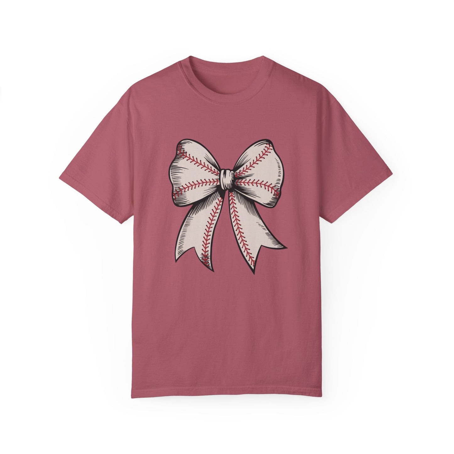 Baseball Bow Comfort Colors Shirt