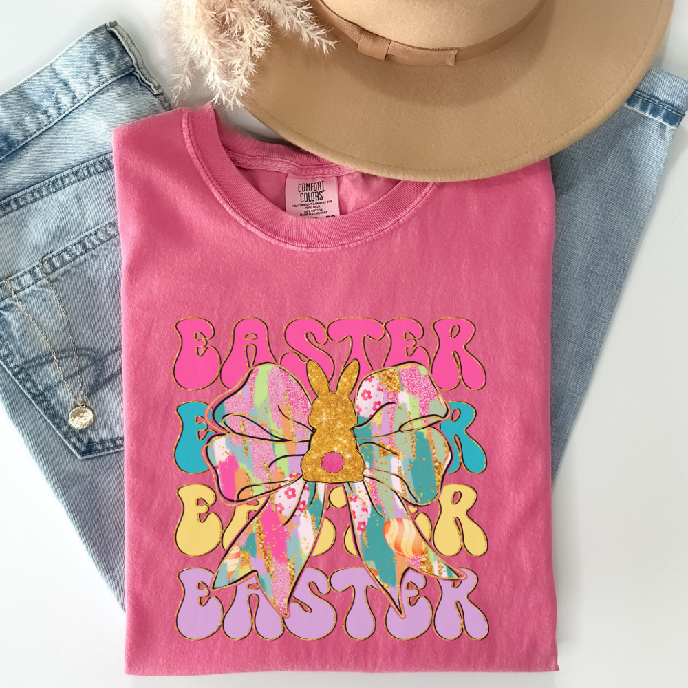 Easter Bow Comfort Colors T-Shirt