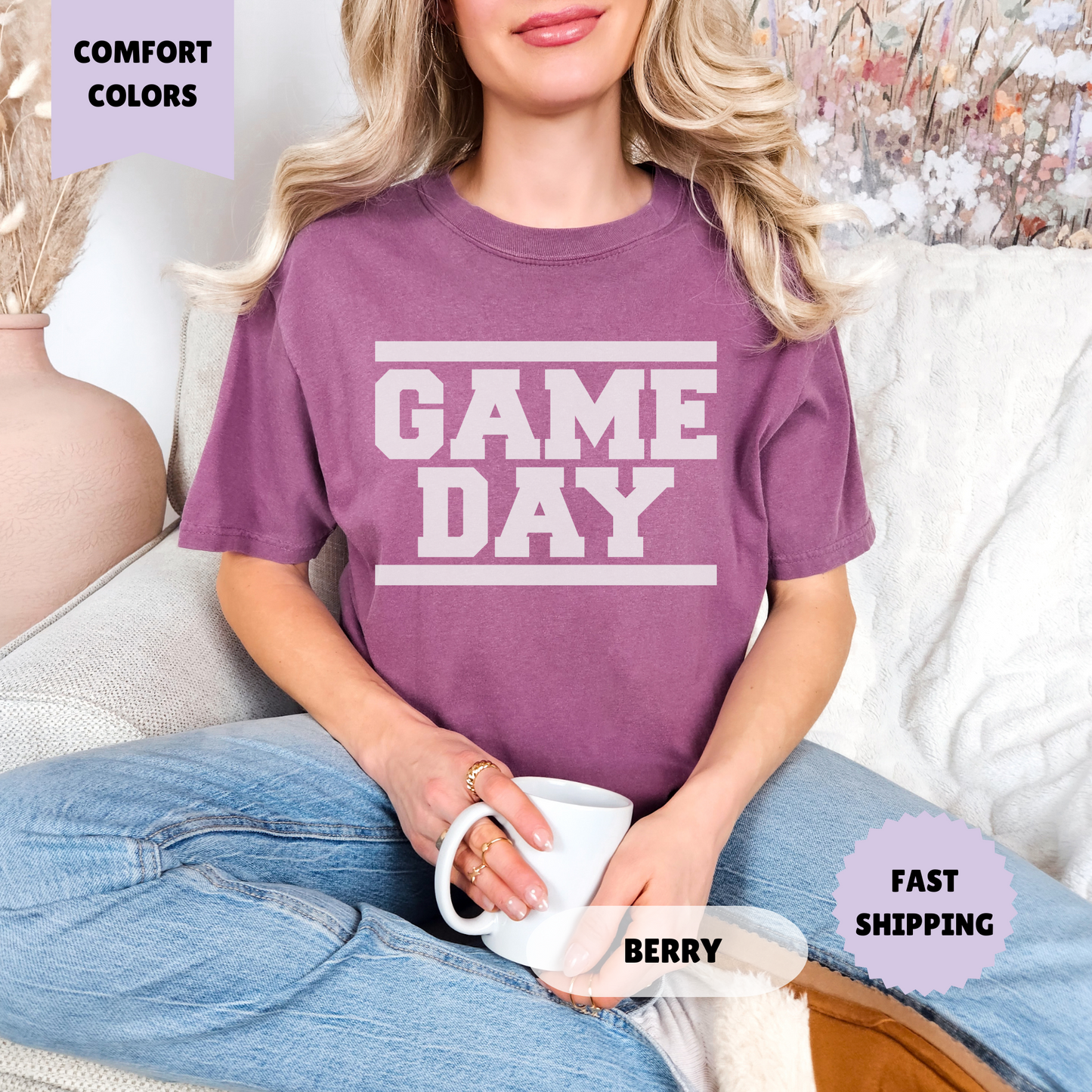 Game Day Football Comfort Colors Tee