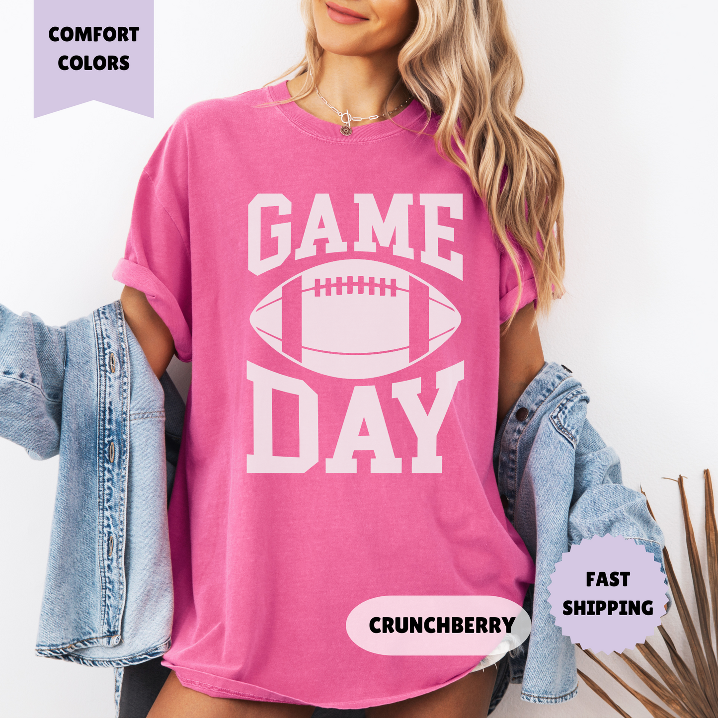 Football Game Day Comfort Colors Shirt
