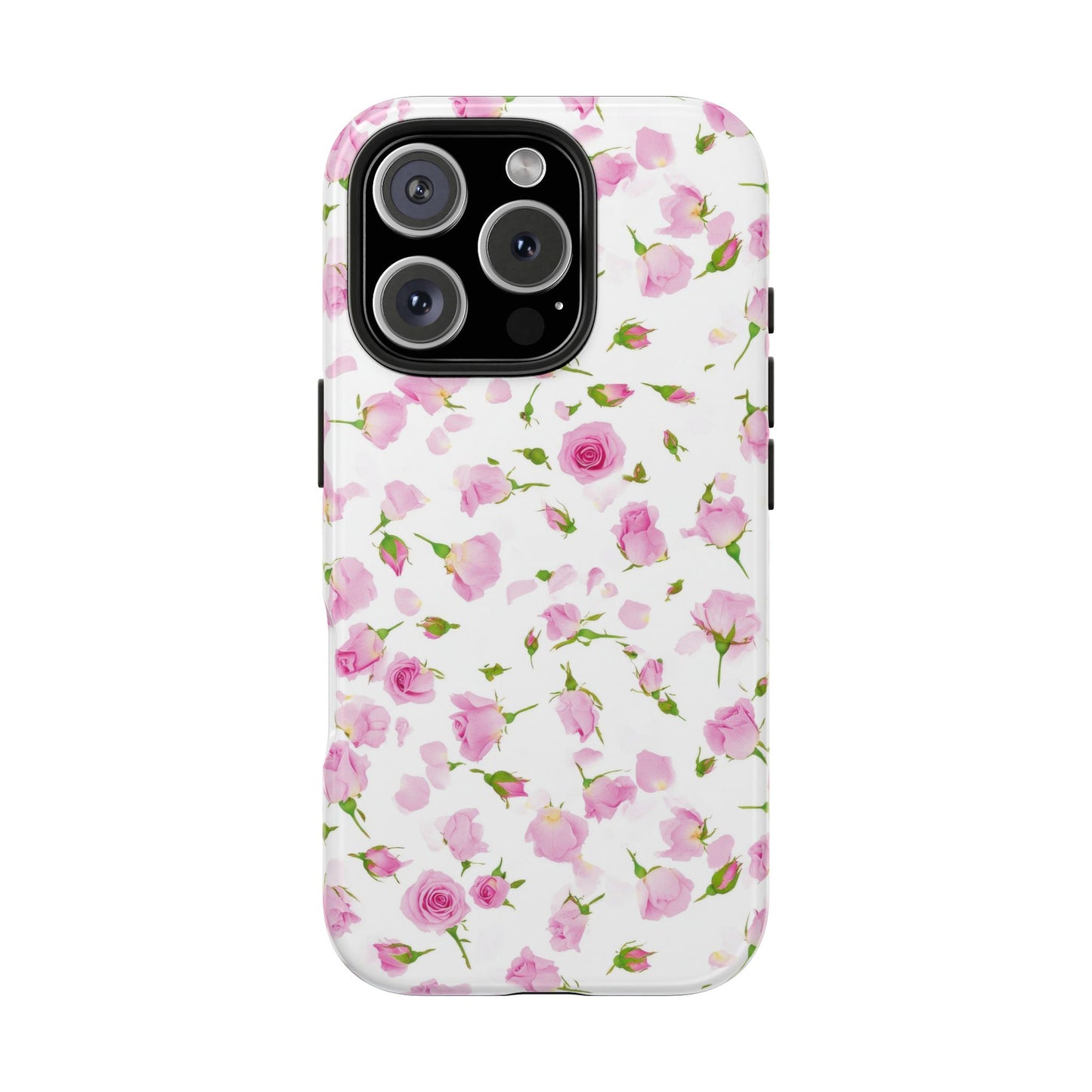 Floral Tough Phone Cases, Elegant Phone Covers, Rose Pattern Cases, Girly Phone Accessories, Durable Phone Protection