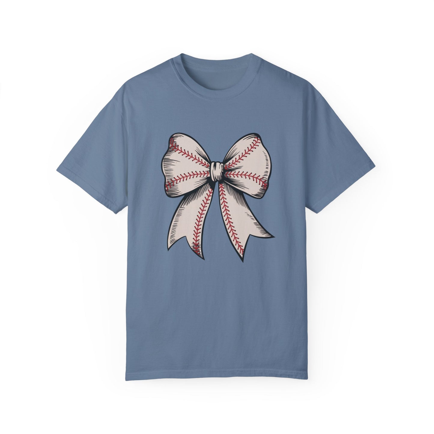 Baseball Bow Comfort Colors Shirt