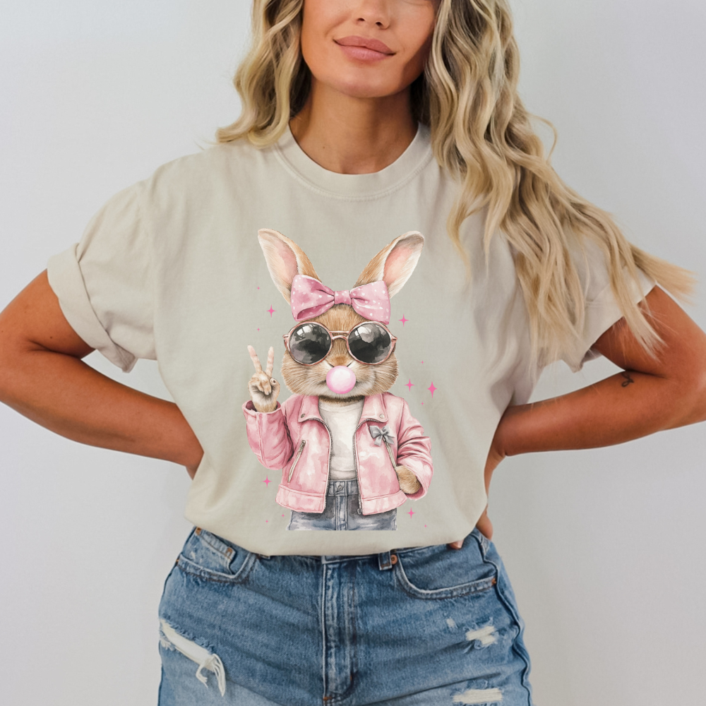 Bunny Graphic Comfort Colors T-shirt