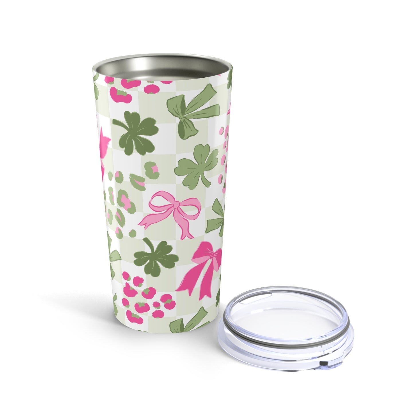 Lucky Charm Tumbler 20oz - St. Patrick's Day Floral Design