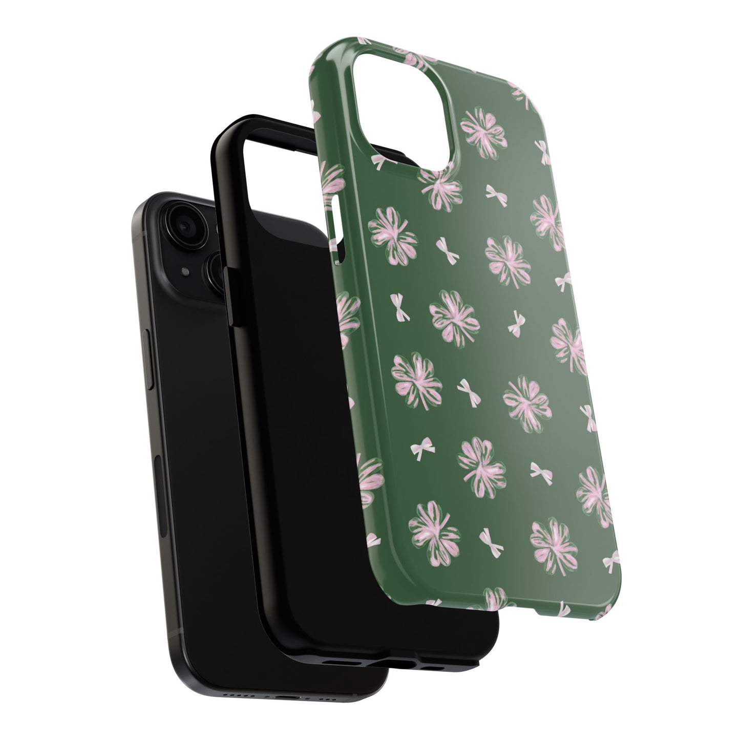 Shamrock Pink Bows Tough Phone Case
