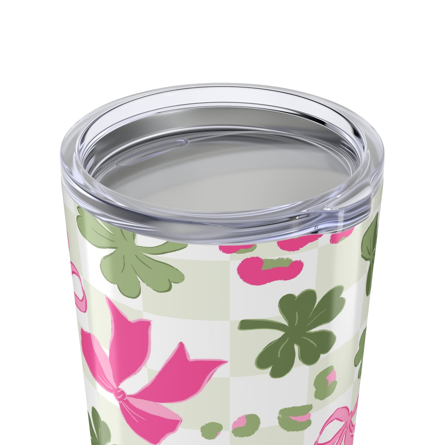 Lucky Charm Tumbler 20oz - St. Patrick's Day Floral Design