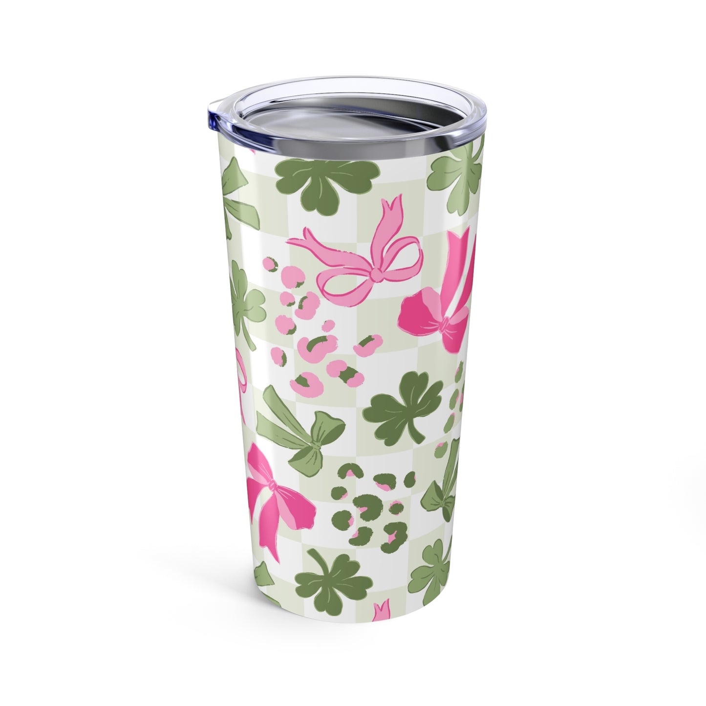 Lucky Charm Tumbler 20oz - St. Patrick's Day Floral Design