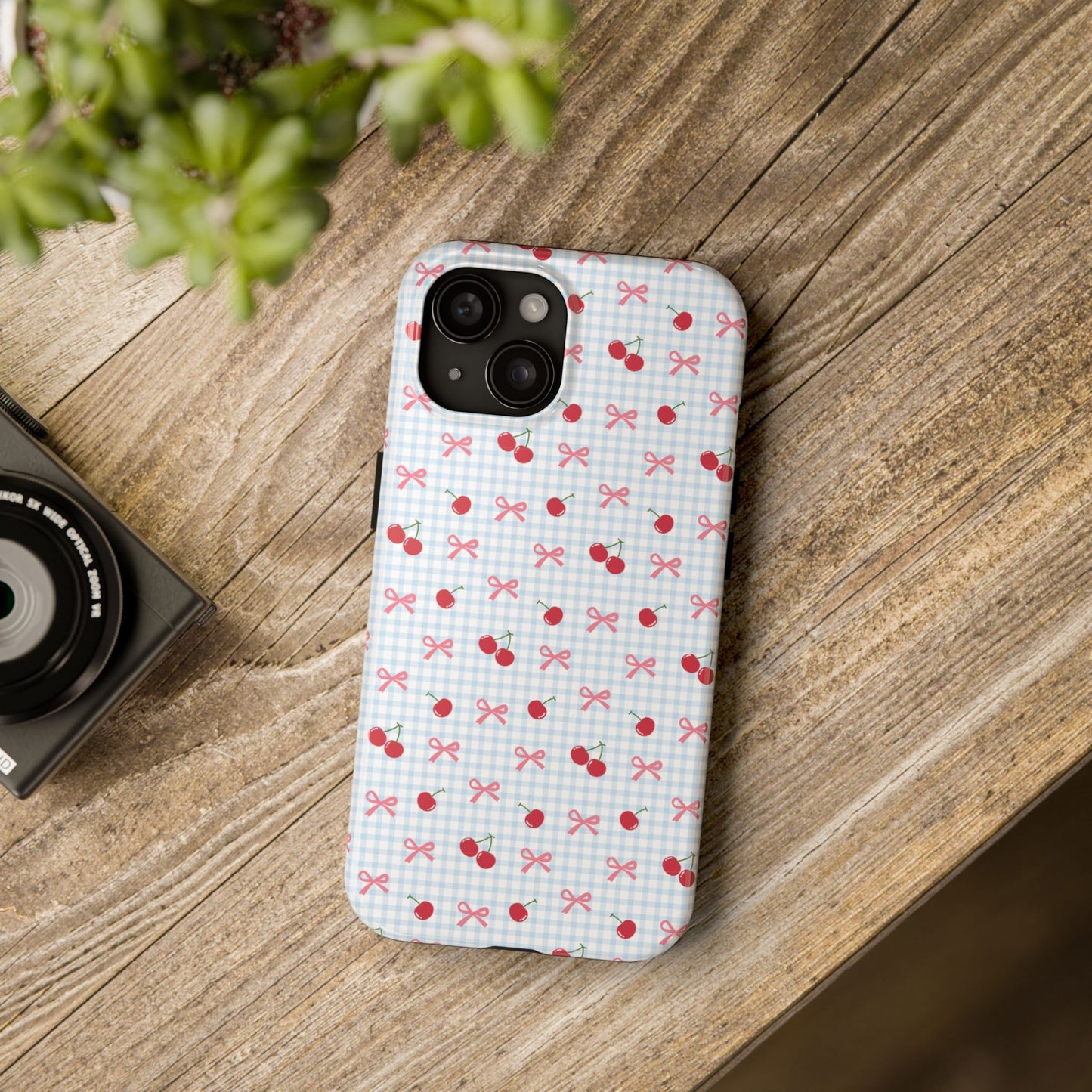 Coquette Cherry Bow Phone Case