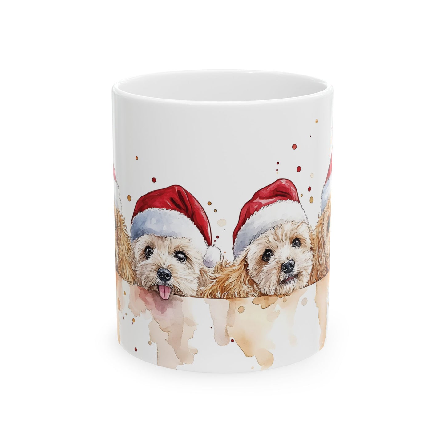 Festive Poodle Christmas Mug – Perfect for Dog Lovers