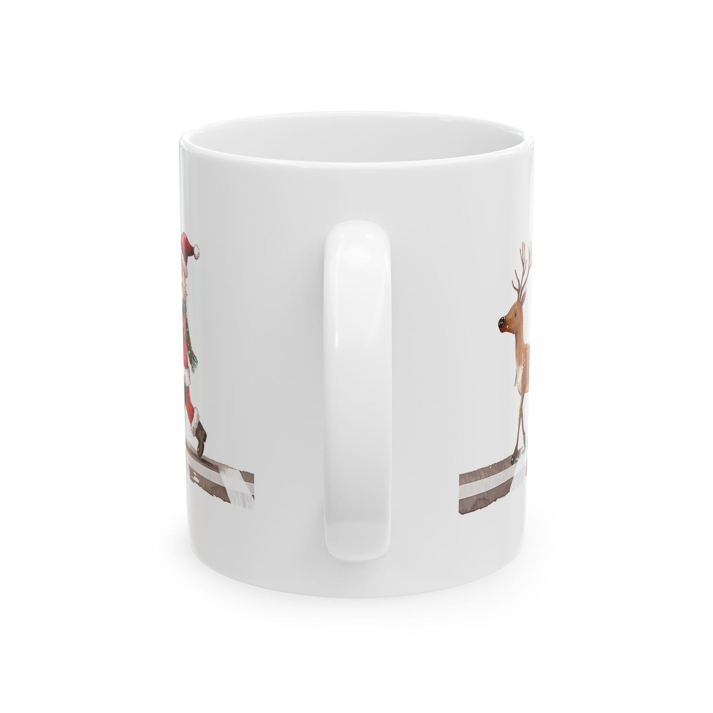 Adorable Holiday Characters Mug – Perfect for Coffee & Cocoa