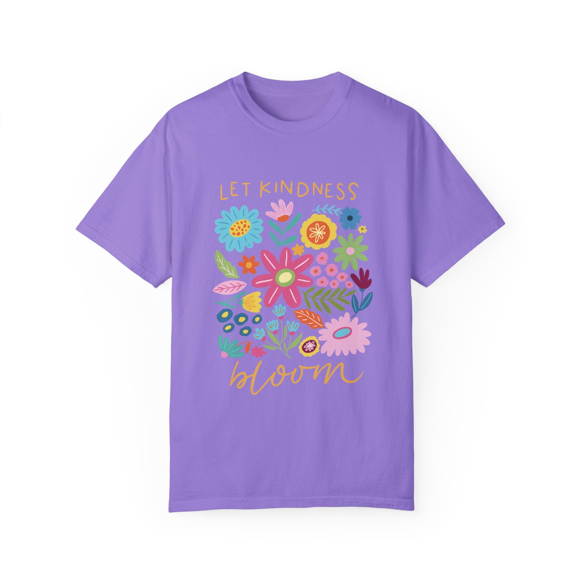 Let Kindness Bloom Floral Comfort Colors Tee