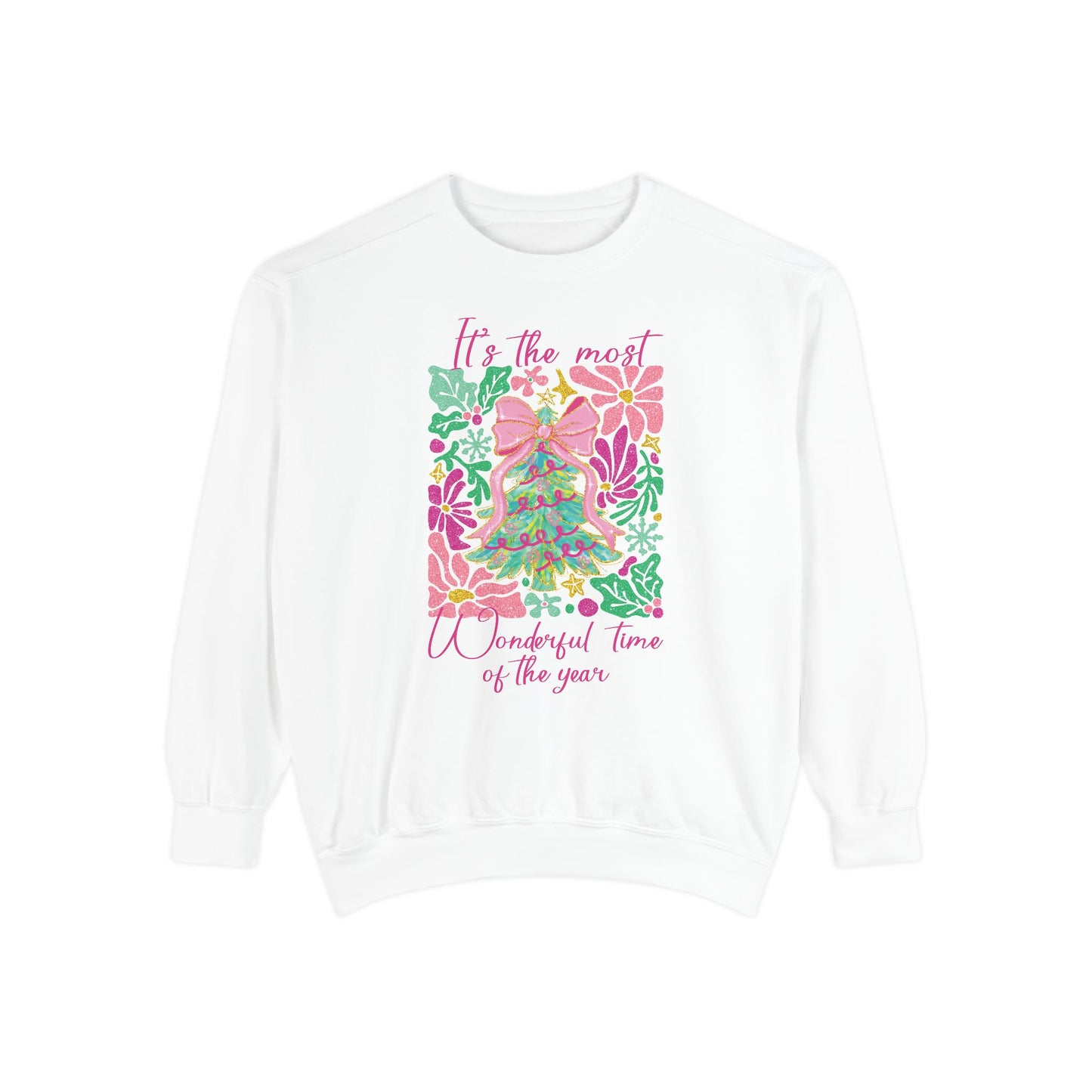 It's the Most Wonderful Time of the Year Comfort Colors Sweatshirt, Christmas Sweater, Womenswear