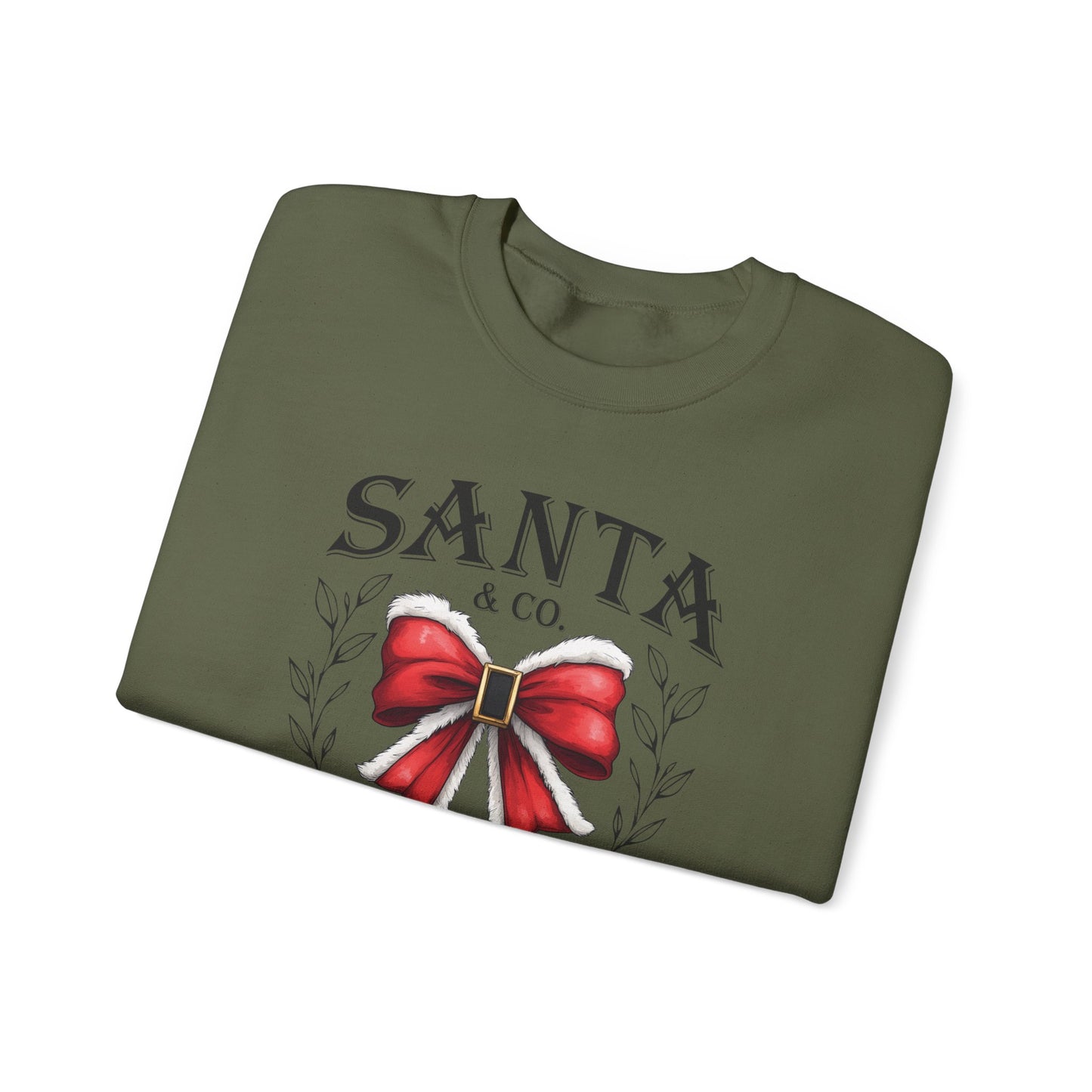 Santa and Co Merry Christmas Womens Sweatshirt Holiday Cheer