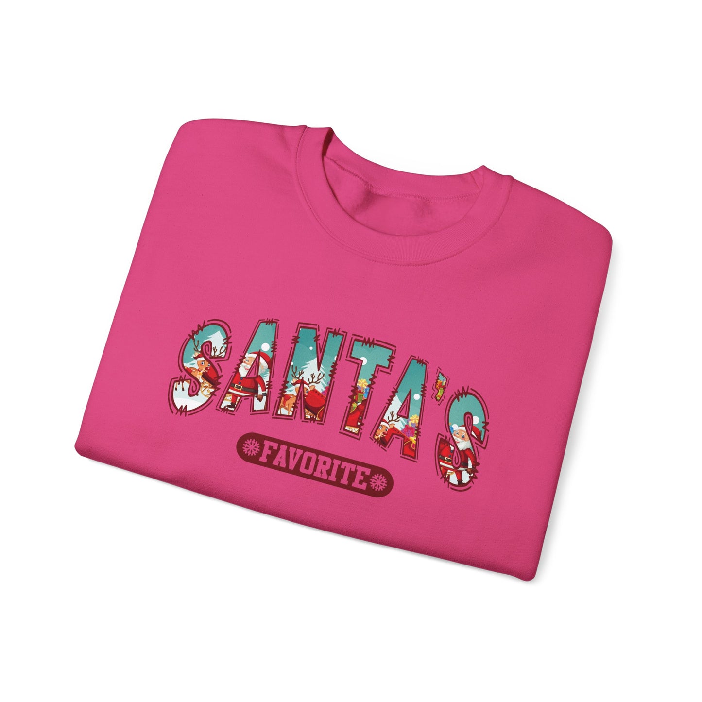 Santas Favorite Christmas Pullover Sweatshirt Womens Holiday Apparel