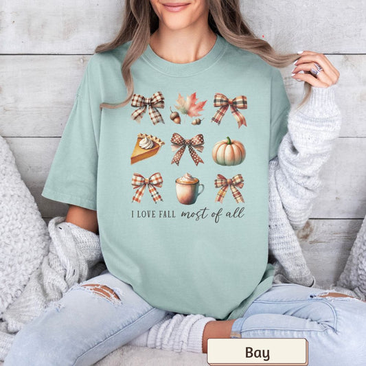 Women's T-Shirt - "I Love Fall Most of All" - Autumn Collection