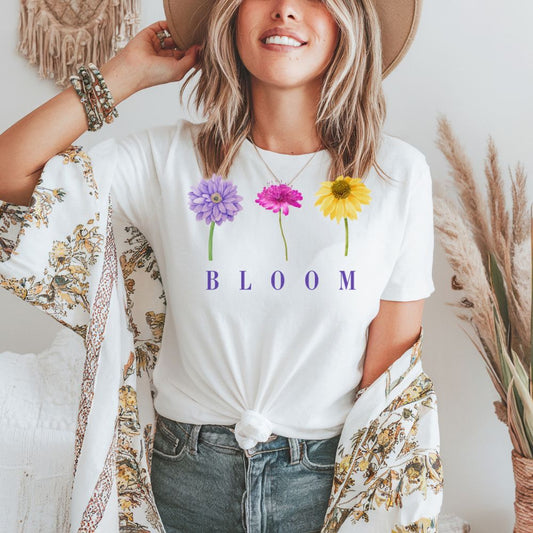 "Bloom" Comfort Colors Women's Graphic T-Shirt – Soft, Relaxed Fit