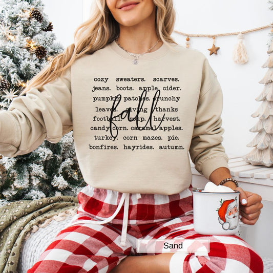 Fall Vibes Womens Sweatshirt Cozy Sweaters