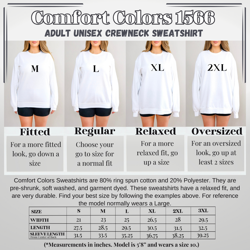 Nutcracker Floral Christmas Tree Comfort Colors Sweatshirt, Christmas Sweater, Womenswear